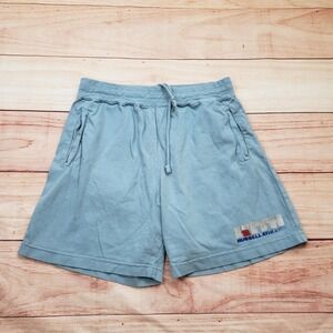 Kith Russell‎ Athletic Shorts Mens Medium Blue 100% Cotton Logo Drawstring